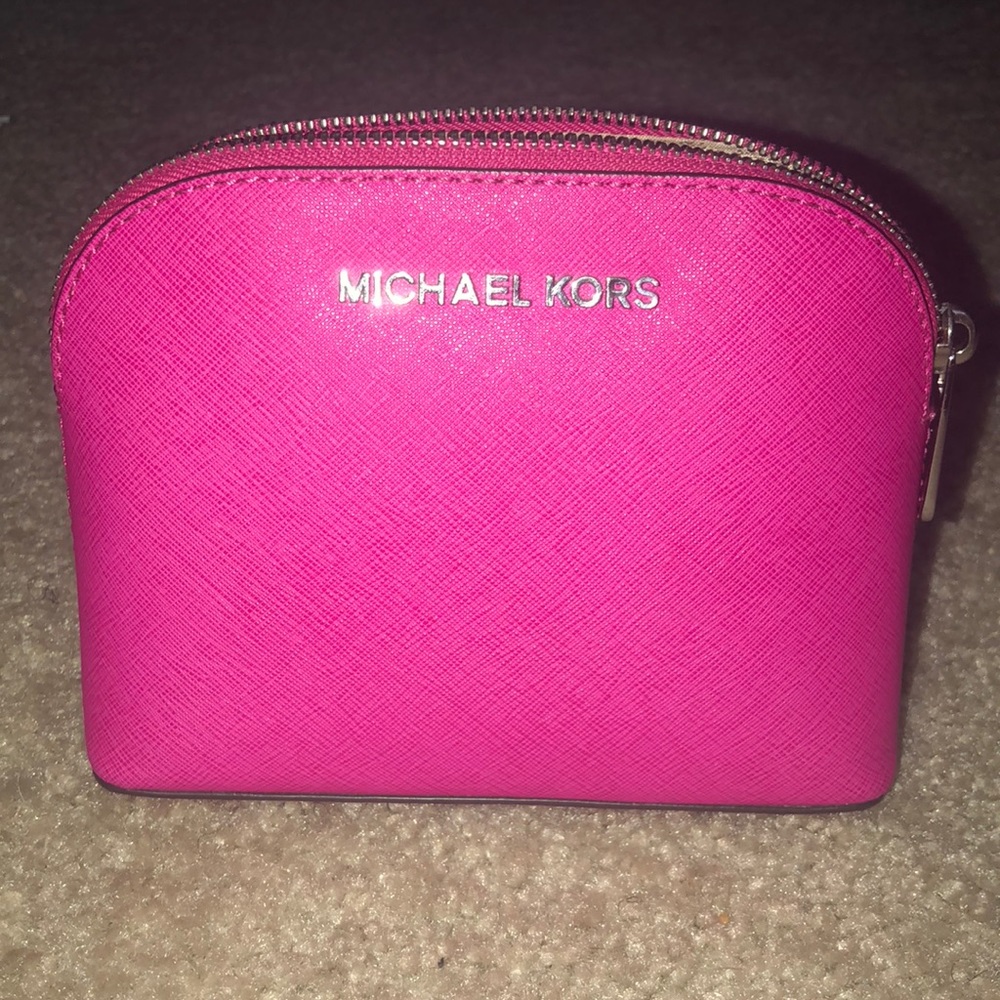 Pink Michael Kors Cosmetic Bag